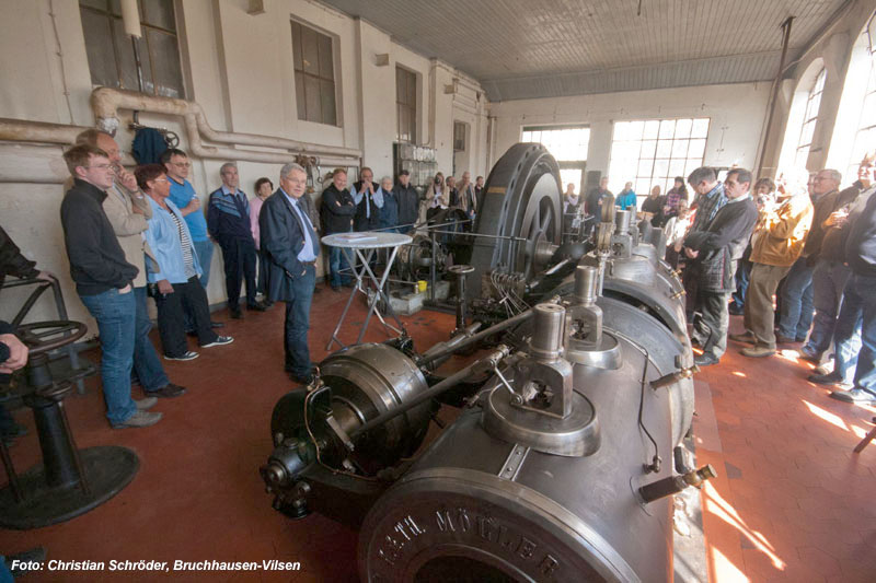 Wiederinbetriebnahme der historischen Dampfmaschine 2013
